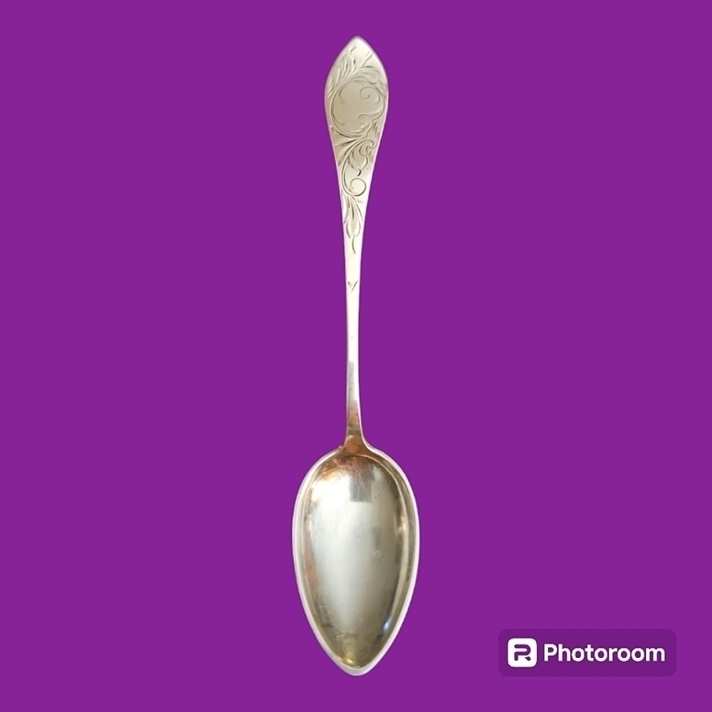 VTG L. GULLHAGEN Nordic 830S Sterling Silver Signed Engraved Collector's Spoon
